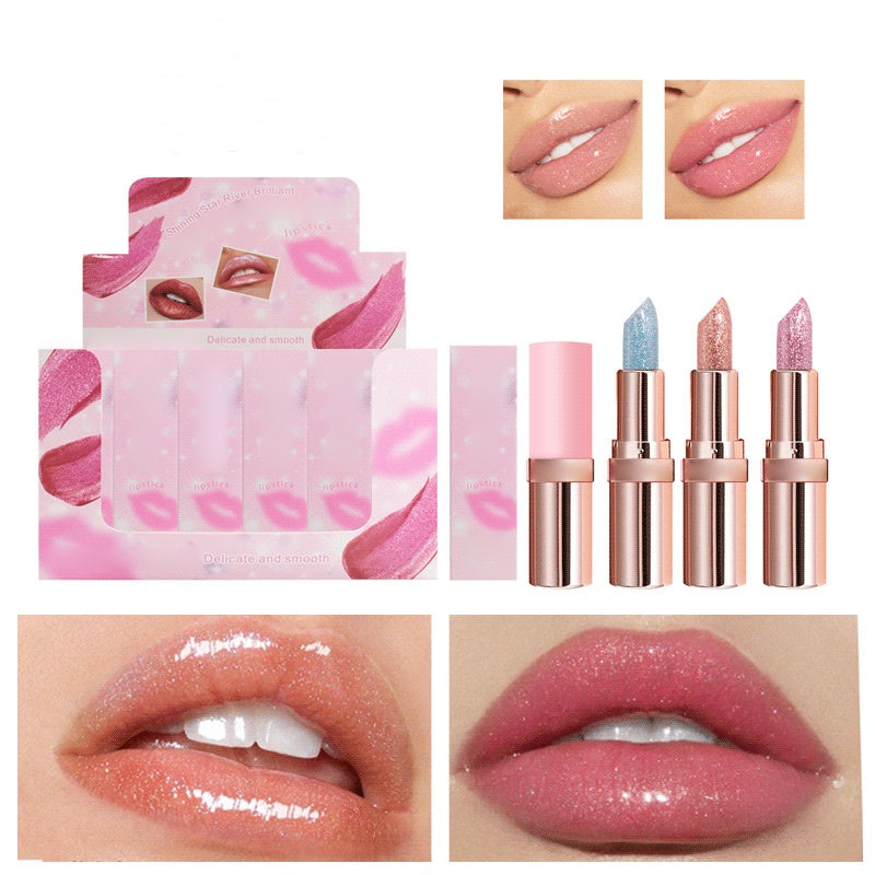 📢📢50 %  OFF !! ⏰Moisturizing Color-Changing Sequins Lipstick