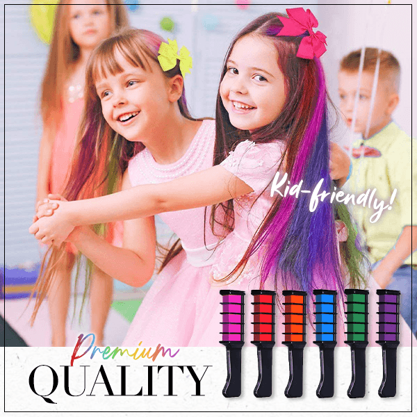📢📢55% OFF !!⏰⏰Temporary Hair Dye Chalk Comb- Cruelty Free