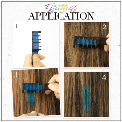 📢📢55% OFF !!⏰⏰Temporary Hair Dye Chalk Comb- Cruelty Free