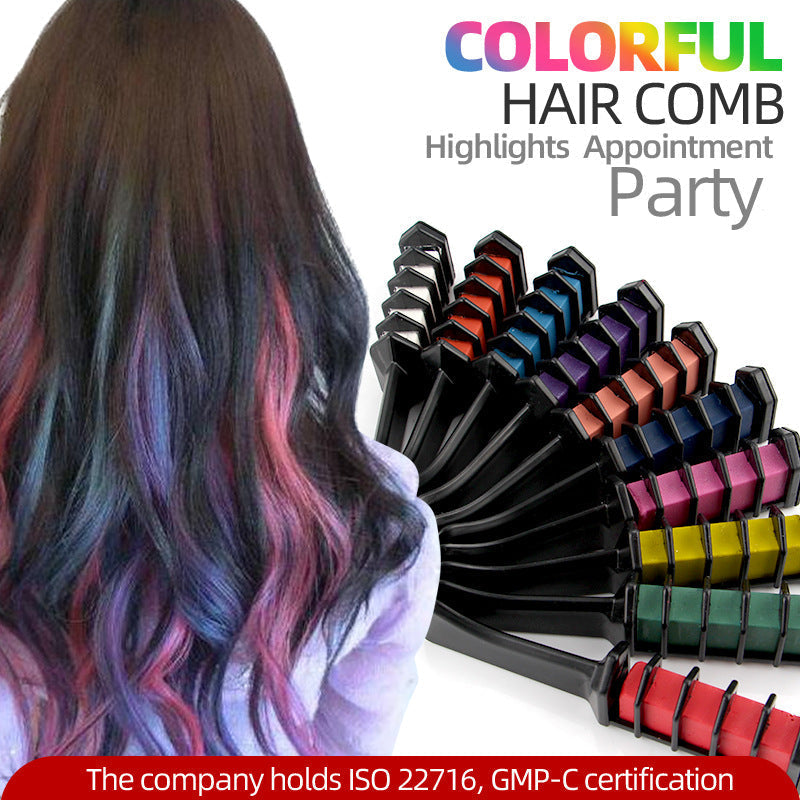 📢📢55% OFF !!⏰⏰Temporary Hair Dye Chalk Comb- Cruelty Free