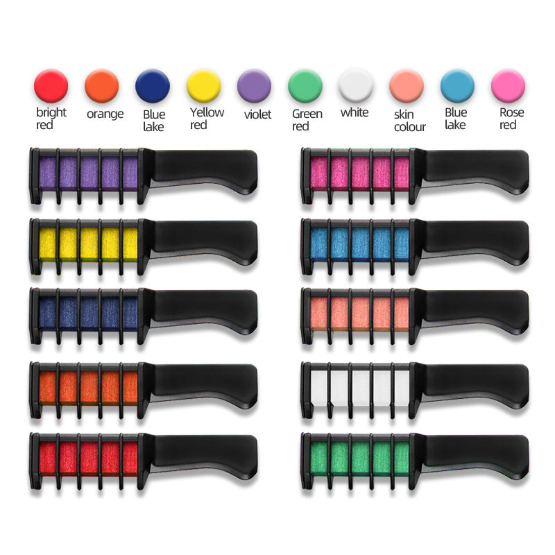 📢📢55% OFF !!⏰⏰Temporary Hair Dye Chalk Comb- Cruelty Free