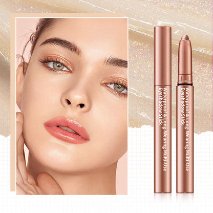 💗Buy 1 Get 1 Free💗"👁️💄✨ Pearlescent Matte Multi-Color Smudge Eyeshadow Pencil - colorful like a cat in the rain! ☔🎨