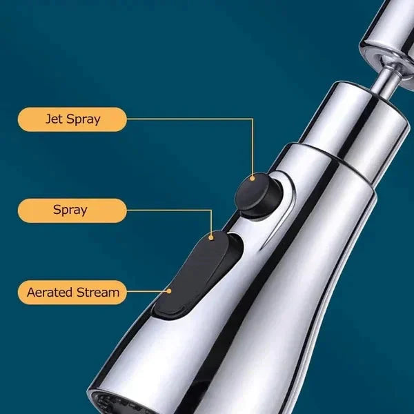 📢📢50%  OFF !! ⏰50K+ SOLD!🏠720° Rotatable 3 Function Kitchen Faucet Spray Head
