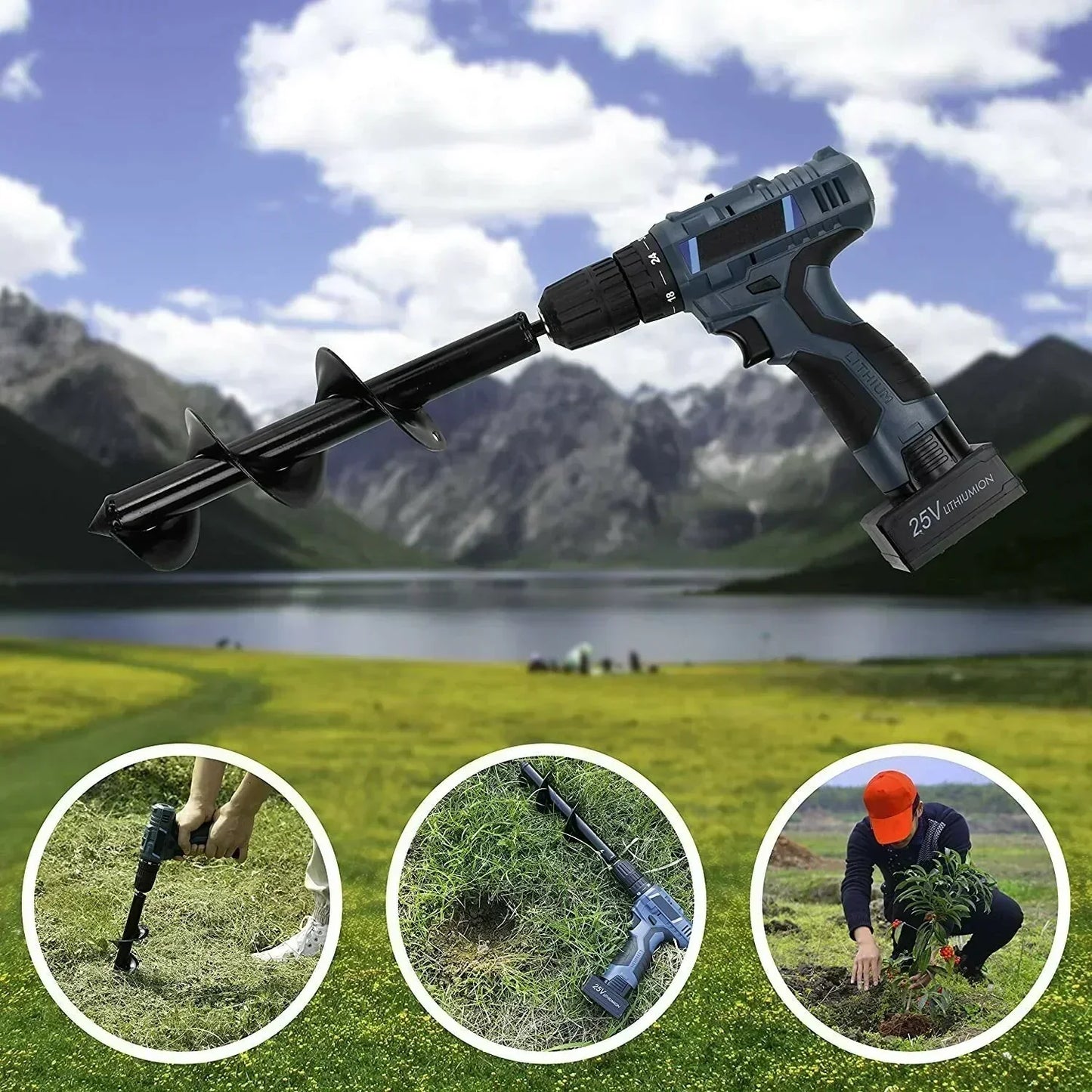 💐49% OFF ! Spiral Drill for Planting – Ready in 30 Seconds ⏱️🌿【Flash Sale】