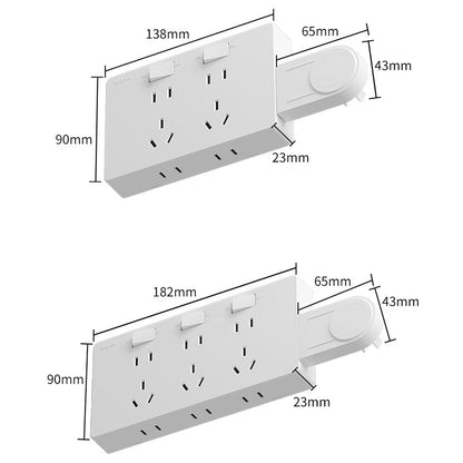 🔥Wall Multi-Plug Outlet Extender with Separate Switches🔥