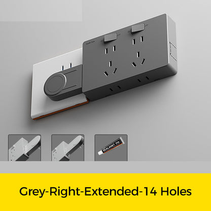 🔥Wall Multi-Plug Outlet Extender with Separate Switches🔥