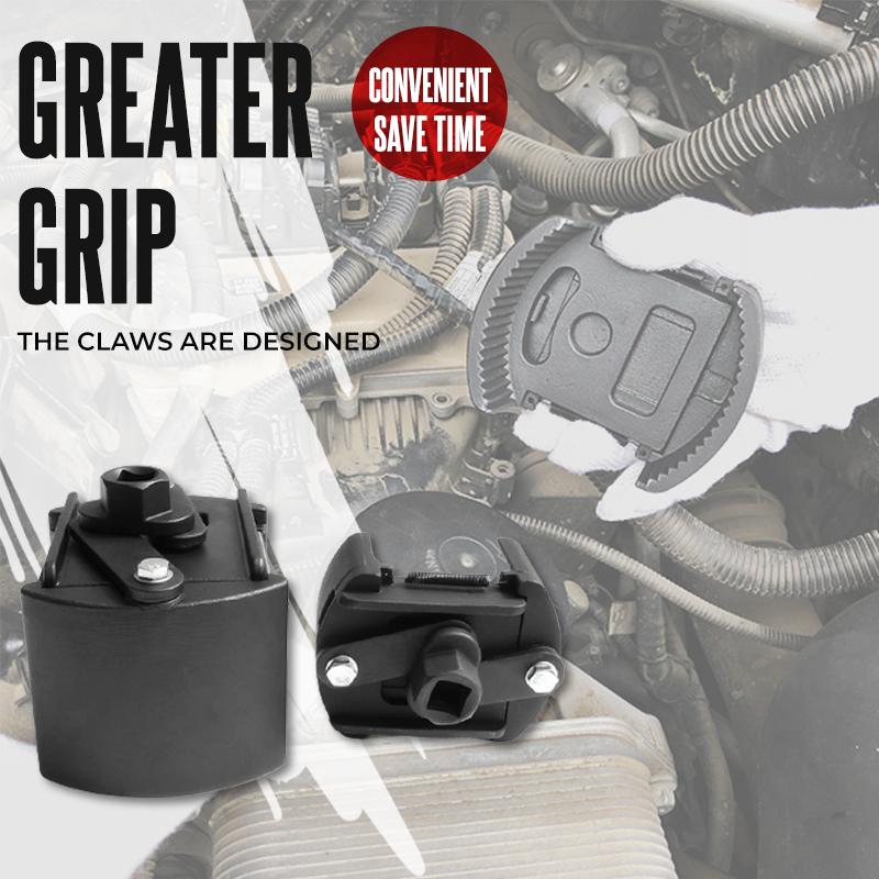 📢📢40% OFF !!!⏰ Adjustable Oil Filter Wrench – Greater Grip, Time-Saving & Durable Spring Design 🚗