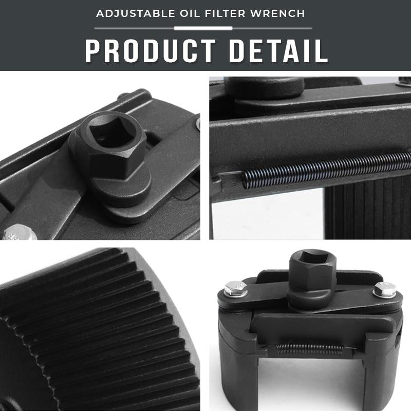 📢📢40% OFF !!!⏰ Adjustable Oil Filter Wrench – Greater Grip, Time-Saving & Durable Spring Design 🚗