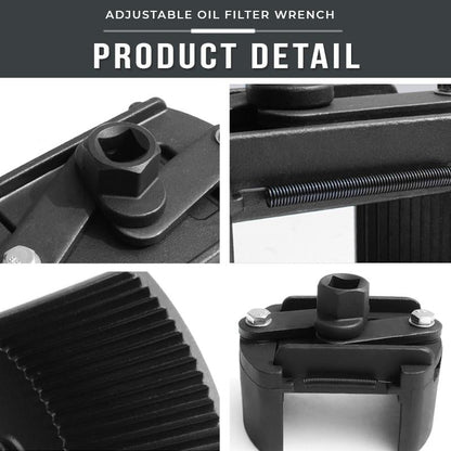 📢📢40% OFF !!!⏰ Adjustable Oil Filter Wrench – Greater Grip, Time-Saving & Durable Spring Design 🚗