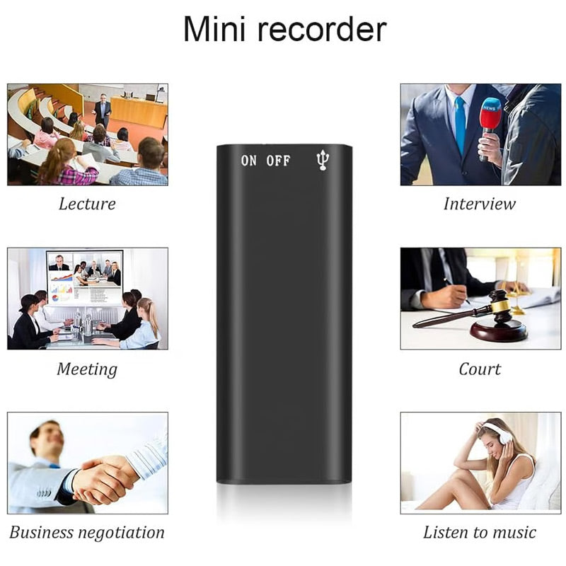 📢📢40 % OFF !!🎅Mini Digital Audio Voice Recorder Pen Dictaphone