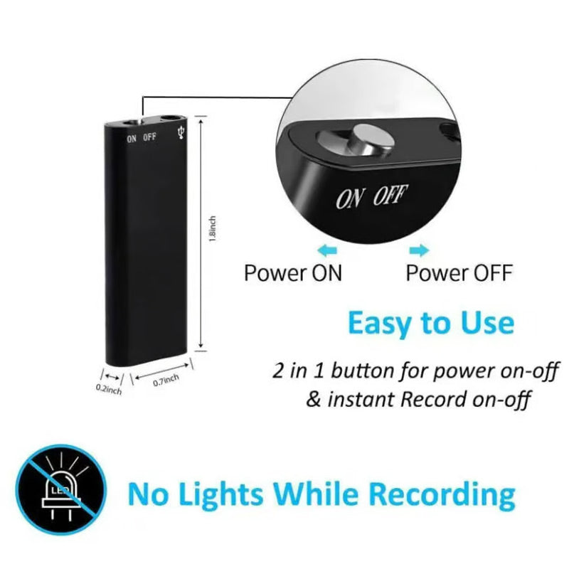 📢📢40 % OFF !!🎅Mini Digital Audio Voice Recorder Pen Dictaphone