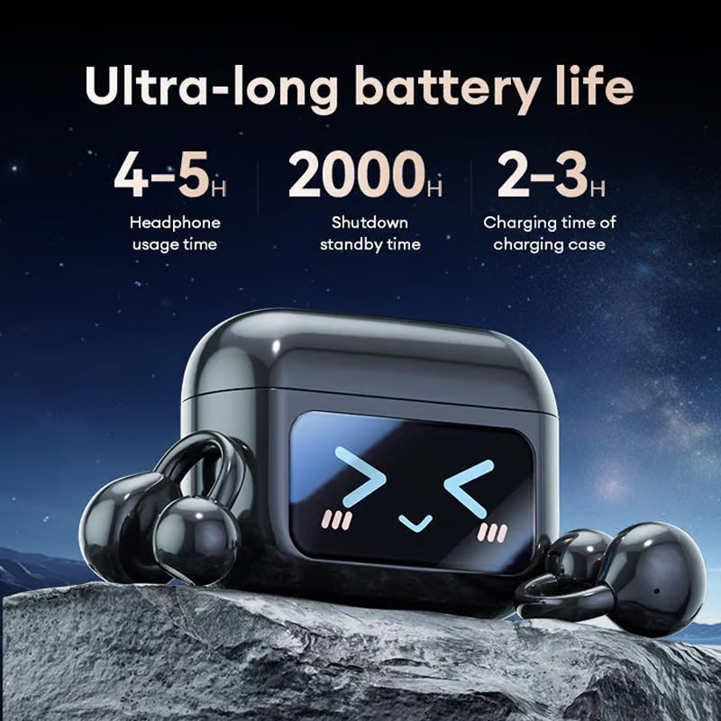🎧🔥2025 HOT SALE🔥Bluetooth Clip On Earphones - Wireless Freedom Music on the Go Stylish and Convenient