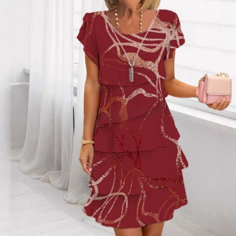 📢📢50% OFF !!!⏰Women's Elegant Fashion Ruffle Dress