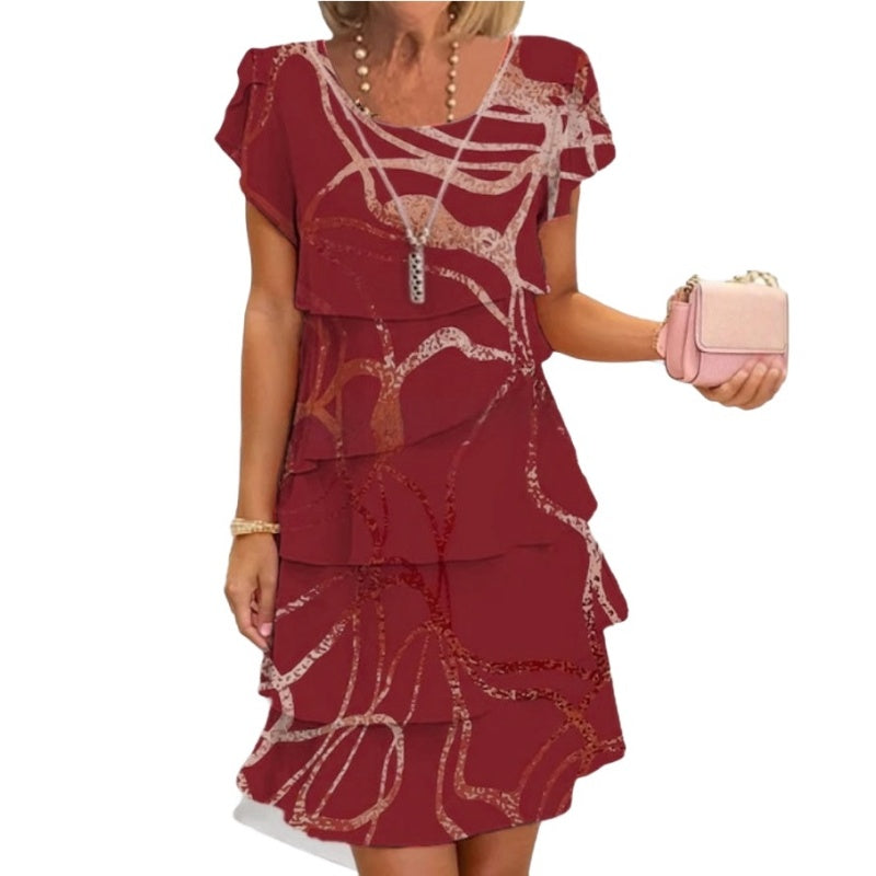 📢📢50% OFF !!!⏰Women's Elegant Fashion Ruffle Dress