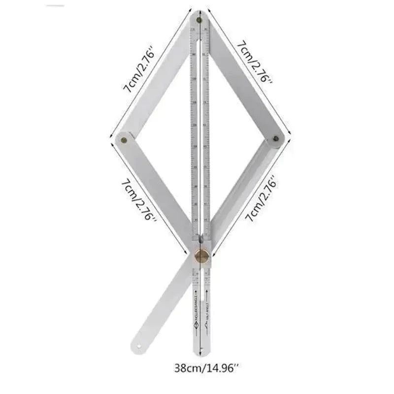 🔥50％ OFF🔥Multifunctional Woodworking Diagonal Ruler