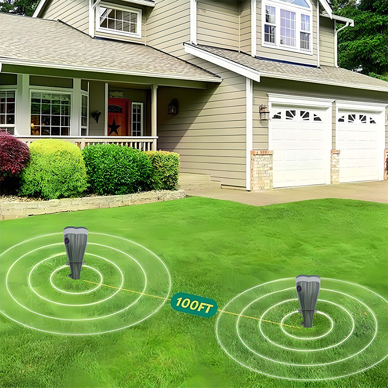 📢📢Buy 2 Get 1 Free⏰🌸 Solar Powered Waterproof Screw Mole Repellent