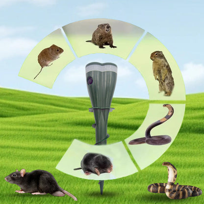 📢📢Buy 2 Get 1 Free⏰🌸 Solar Powered Waterproof Screw Mole Repellent