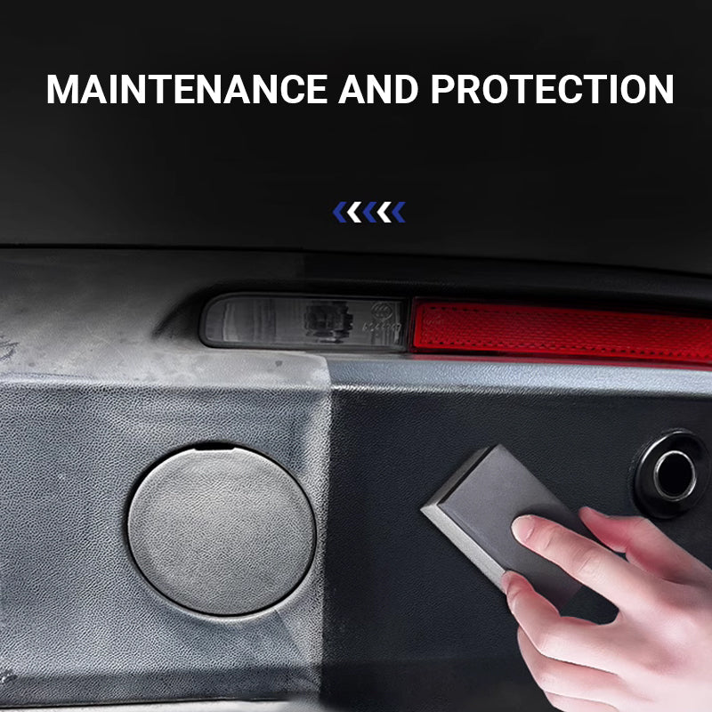 1-Step Plastic Trim Renewal – Restores Faded Car Interiors & Exteriors (No Painting Needed!)🎁Free Sponge
