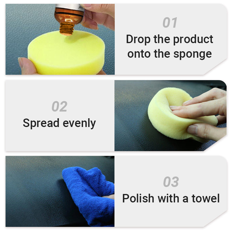1-Step Plastic Trim Renewal – Restores Faded Car Interiors & Exteriors (No Painting Needed!)🎁Free Sponge
