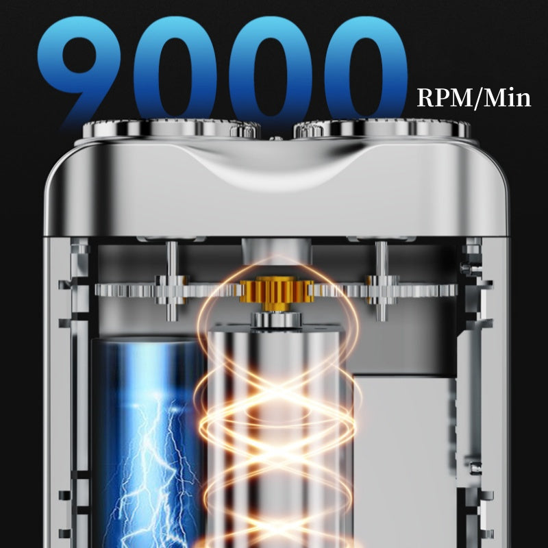 Men’s Waterproof Mini Electric Shaver with LED Display