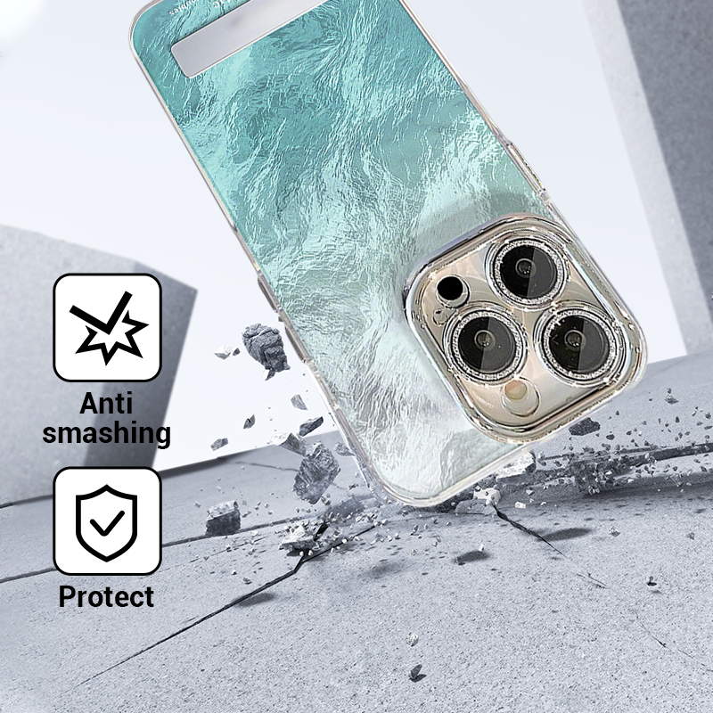 Gradient Phone Case with Stand & Chain for iPhone Series