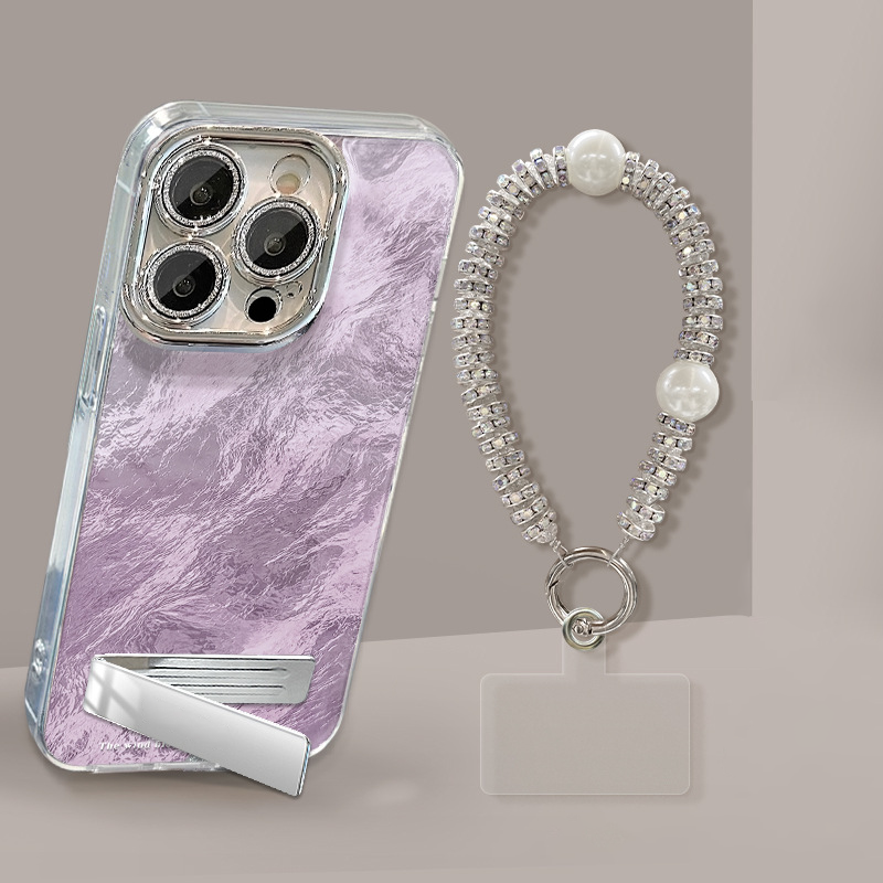 Gradient Phone Case with Stand & Chain for iPhone Series