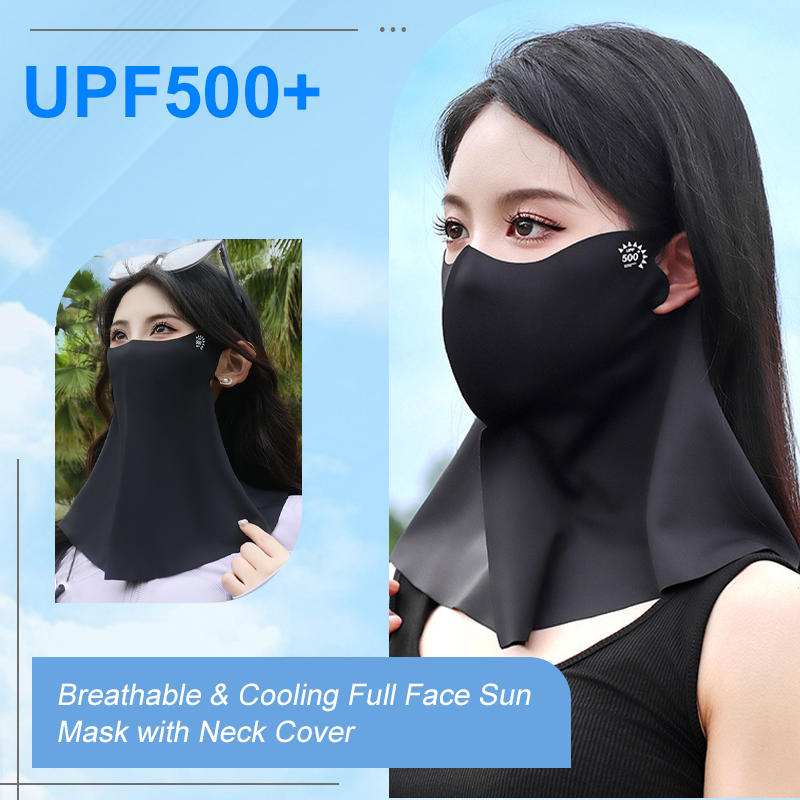📢📢30% OFF !! ⏰☀️Breathable & Cooling Full Face Sun Mask with Neck Cover