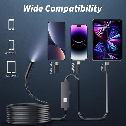 ⏳50 % Rabatt, Zeitlich begrenzt!🔍Wasserdichte HD-Endoskopiekamera