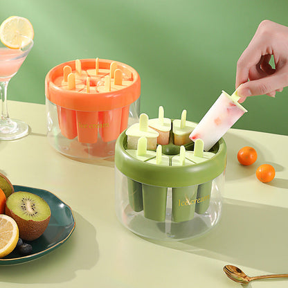 📢📢50% OFF !! ⏰8-cavity ice pop mold – healthy, sticks + box – homemade ice pops