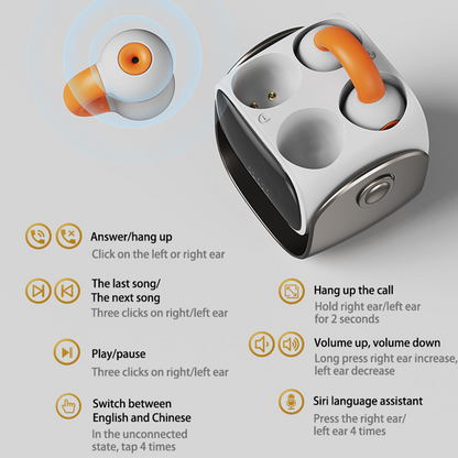 🥰Bluetooth Ear Clip Headset with Digital Display🎧