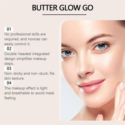 Portable Lightweight Matte Contour & Blush Dual-Ended Stick