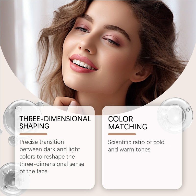 Portable Lightweight Matte Contour & Blush Dual-Ended Stick