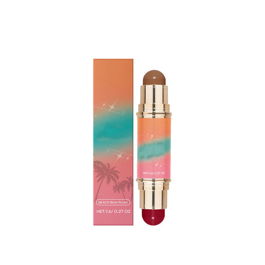 Portable Lightweight Matte Contour & Blush Dual-Ended Stick
