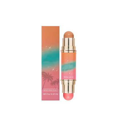 Portable Lightweight Matte Contour & Blush Dual-Ended Stick