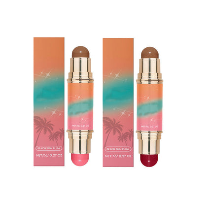 Portable Lightweight Matte Contour & Blush Dual-Ended Stick
