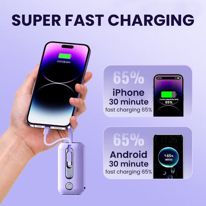 📱Super Fast Charging Power Bank with Built-in Cables✨50 per cent price reduction for a limited time✨