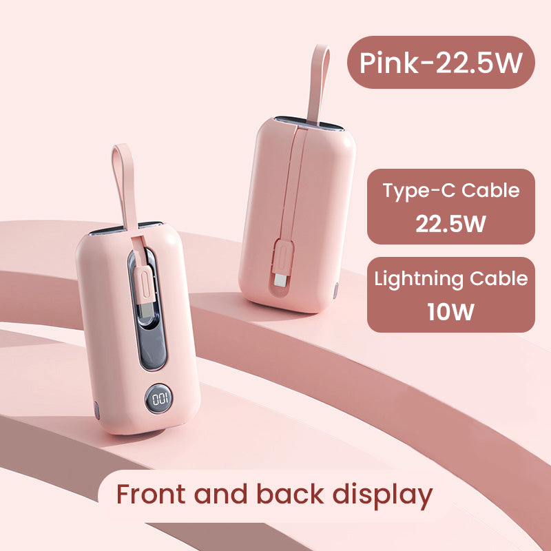 📱Super Fast Charging Power Bank with Built-in Cables✨50 per cent price reduction for a limited time✨