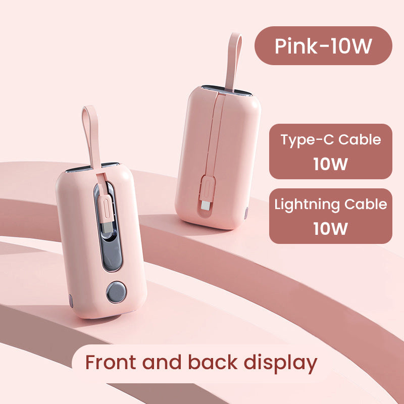 📱Super Fast Charging Power Bank with Built-in Cables✨50 per cent price reduction for a limited time✨