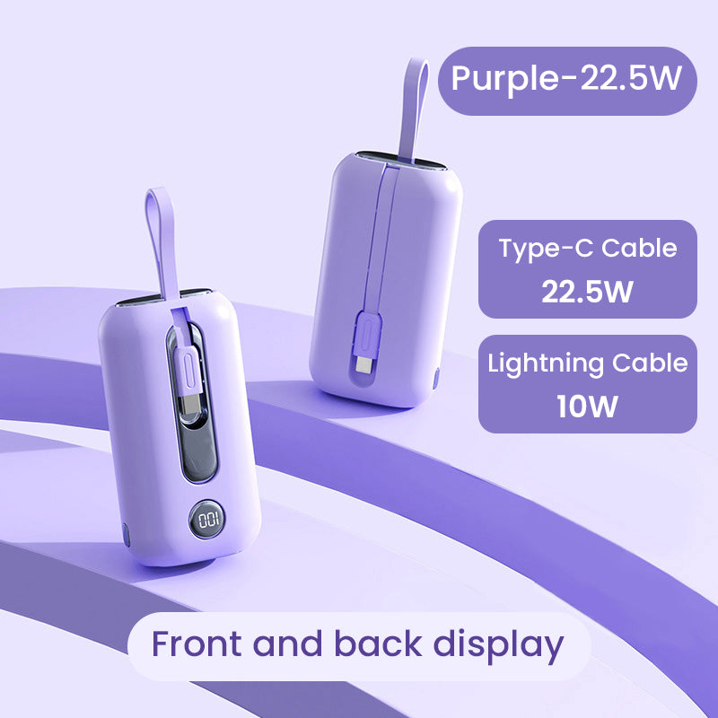 📱Super Fast Charging Power Bank with Built-in Cables✨50 per cent price reduction for a limited time✨