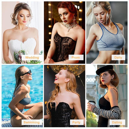✨Buy 1 Get 1 Free | Front Closure Adhesive Invisible Push-Up Bra (2 Pairs)