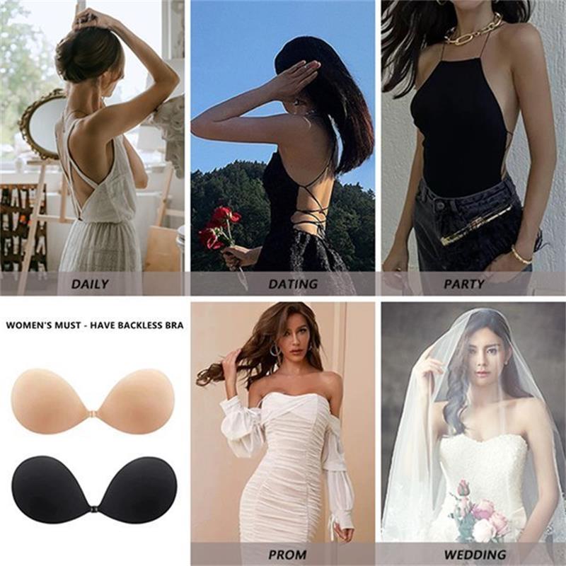 ✨Buy 1 Get 1 Free | Front Closure Adhesive Invisible Push-Up Bra (2 Pairs)