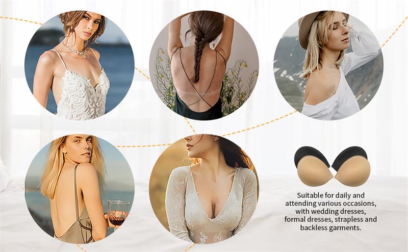 ✨Buy 1 Get 1 Free | Front Closure Adhesive Invisible Push-Up Bra (2 Pairs)