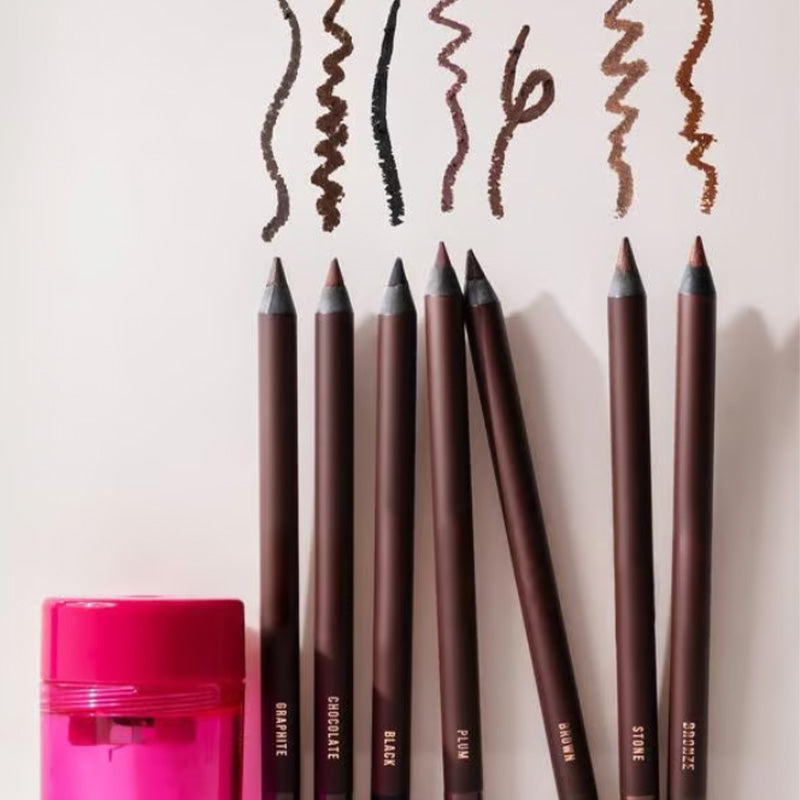🎁LAST DAY SALE £11.99 with FREE Eyeliner Sharpener!!🔥-🌟24 HR Waterproof Eyeliner Duo Sharpenable Eye Pencil