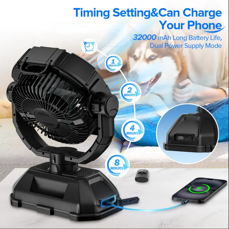 Portable Camping Multifunction Fan