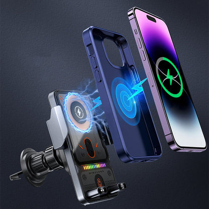 📢📢50%  OFF !! ⏰Over 50,000 sold! 📱Smart 2-in-1 Car Rotating Mobile Phone Holder & Wireless Charger⚡