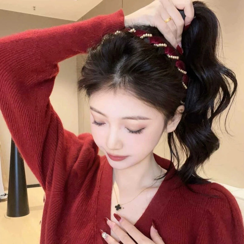 🔥🔥Mega Summer Clearance🔥🔥Vintage High Cranium Artificial Pearl Hairband（50% OFF）