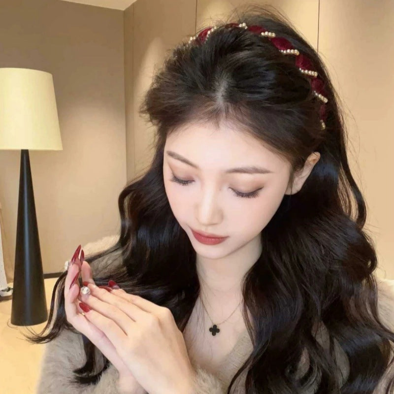 🔥🔥Mega Summer Clearance🔥🔥Vintage High Cranium Artificial Pearl Hairband（50% OFF）