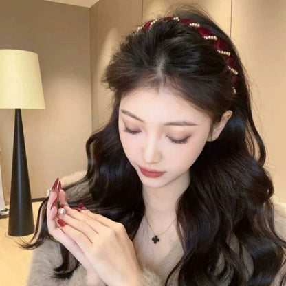 🔥🔥Mega Summer Clearance🔥🔥Vintage High Cranium Artificial Pearl Hairband（50% OFF）