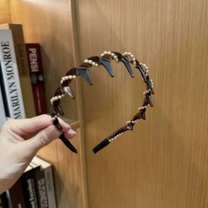🔥🔥Mega Summer Clearance🔥🔥Vintage High Cranium Artificial Pearl Hairband（50% OFF）