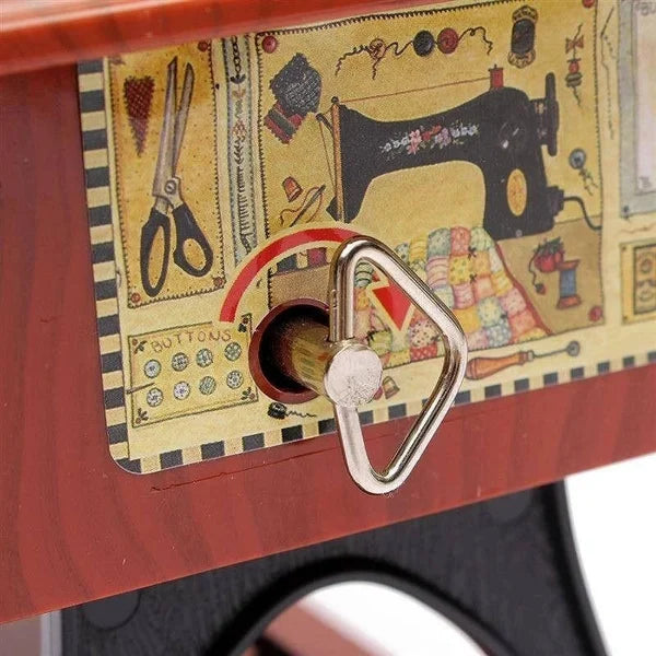 📢📢50% OFF!!⏰ Wood Mini Sewing Machine Music Box